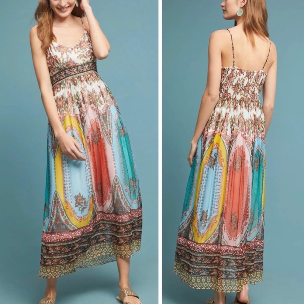 Anthropologie Virginia Night Out Maxi Dress 22W